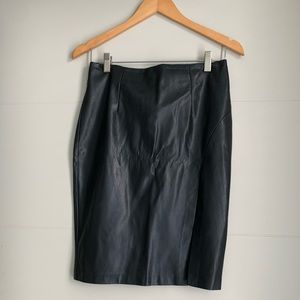 Black Leather Skirt